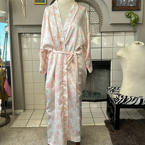 Christian Dior vintage rose floral robe size small - Picture 3 of 14